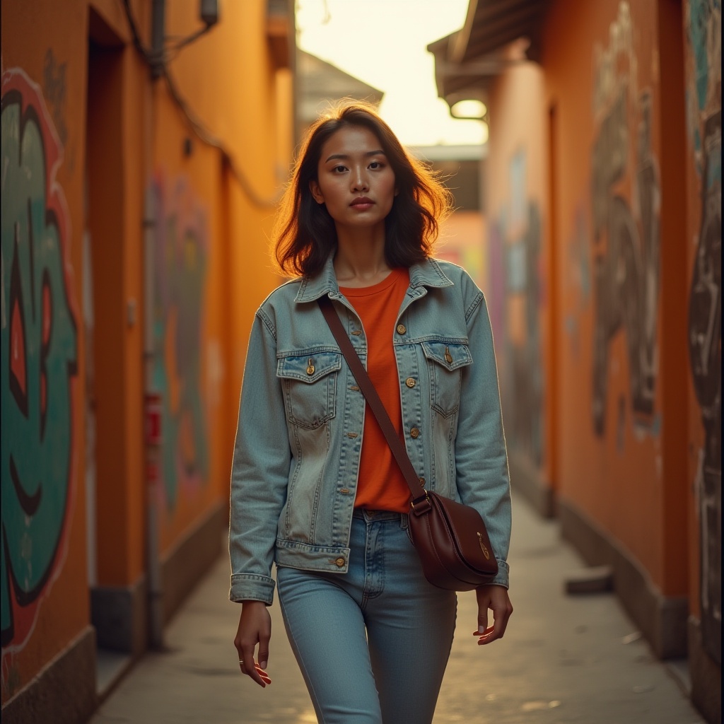 Ide Mix & Match Tas dengan Jaket Denim