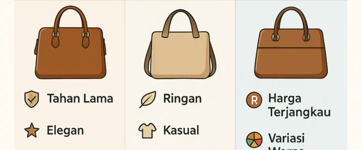 Perbandingan Bahan Tas: Kulit, Kanvas, dan Sintetis